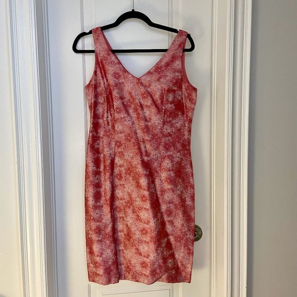 Donna Ricco Embroidered Silk Dress - Picture 1 of 6